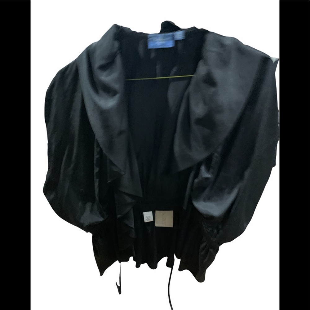 Vera Wang Black Tie Dressy Top XL
